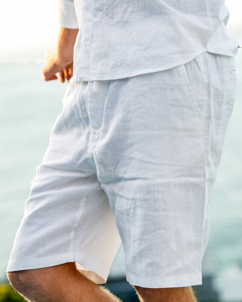 Dunedin- Premium 100% Linen Shorts
