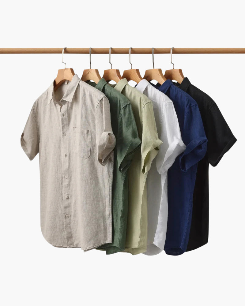 Rotorua - 100% Linen Shirt (Shortsleeve)