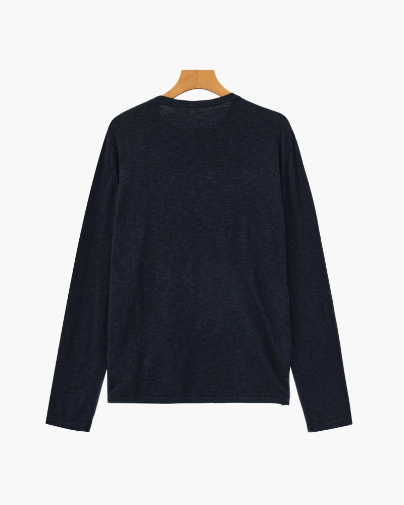 Linen Cotton Crewneck