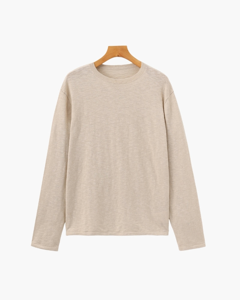 Linen Cotton Crewneck