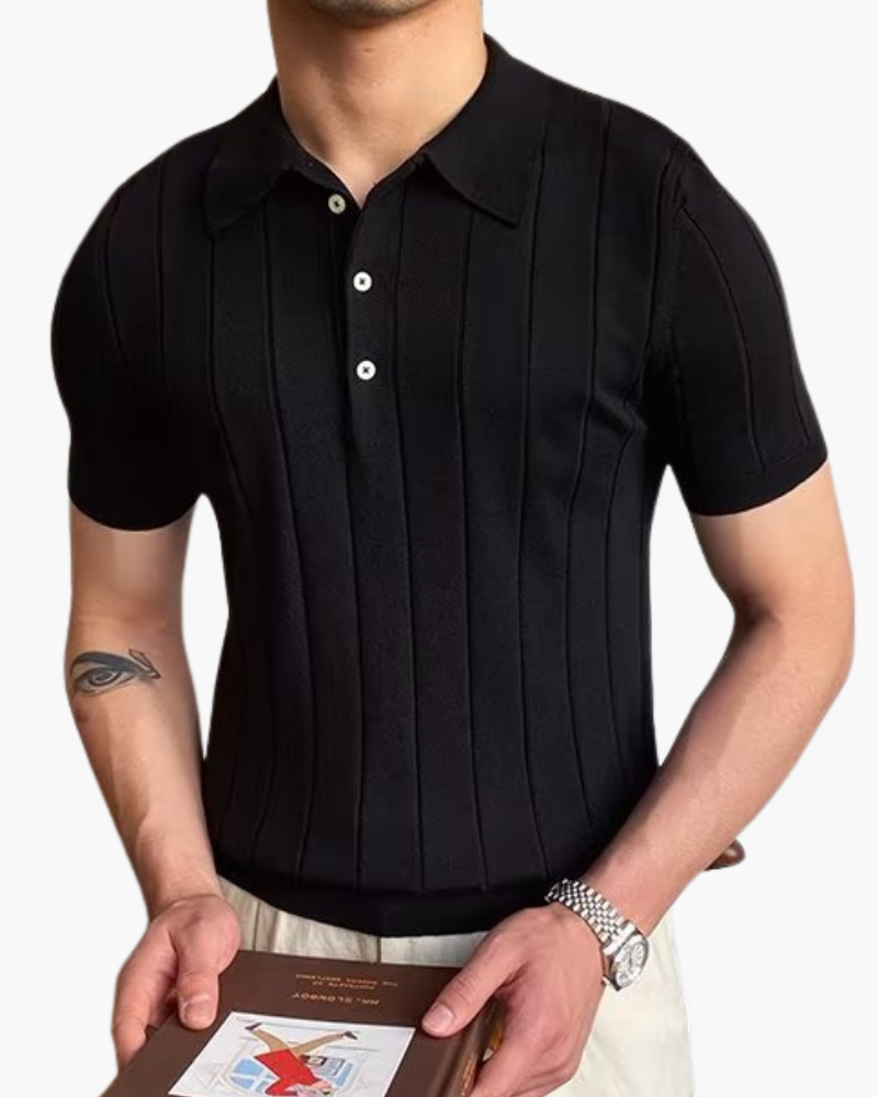 The Ribbed 100% Cotton Polo