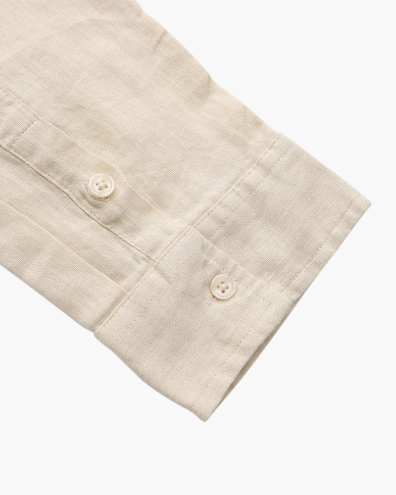 Wellington - 100% Linen Shirt - Beige