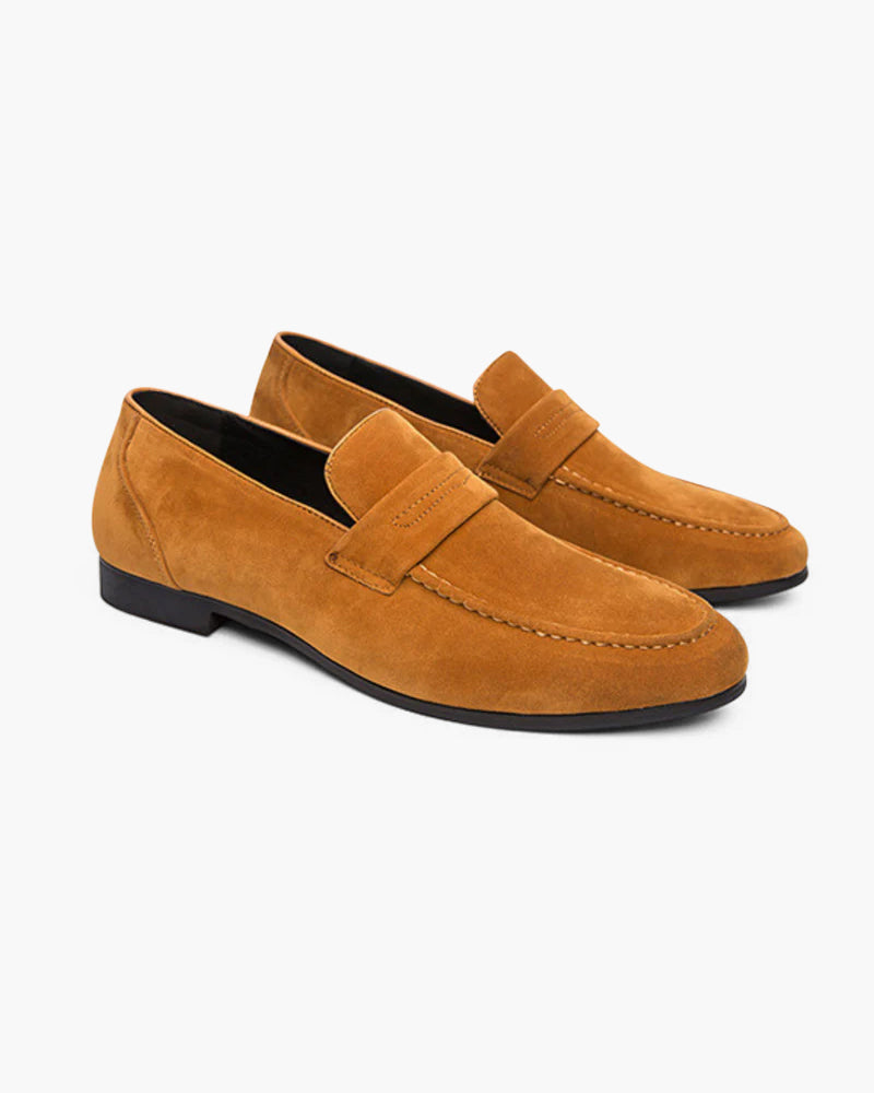 Mooson Suede Penny Loafers