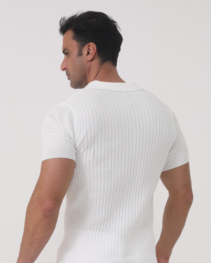 The Verona Ribbed Cotton Polo