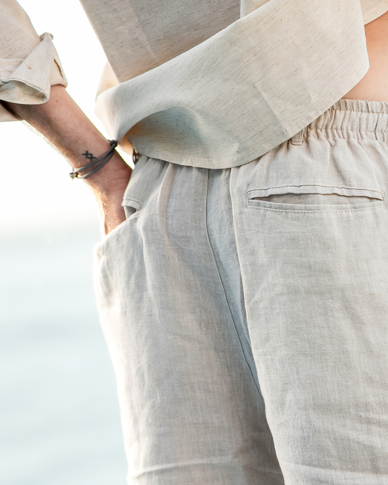 Dunedin- Premium 100% Linen Shorts