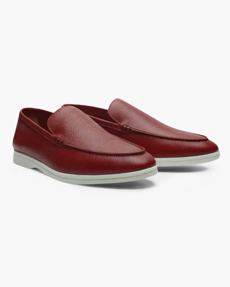 Mooson Cowhide Leather Loafers