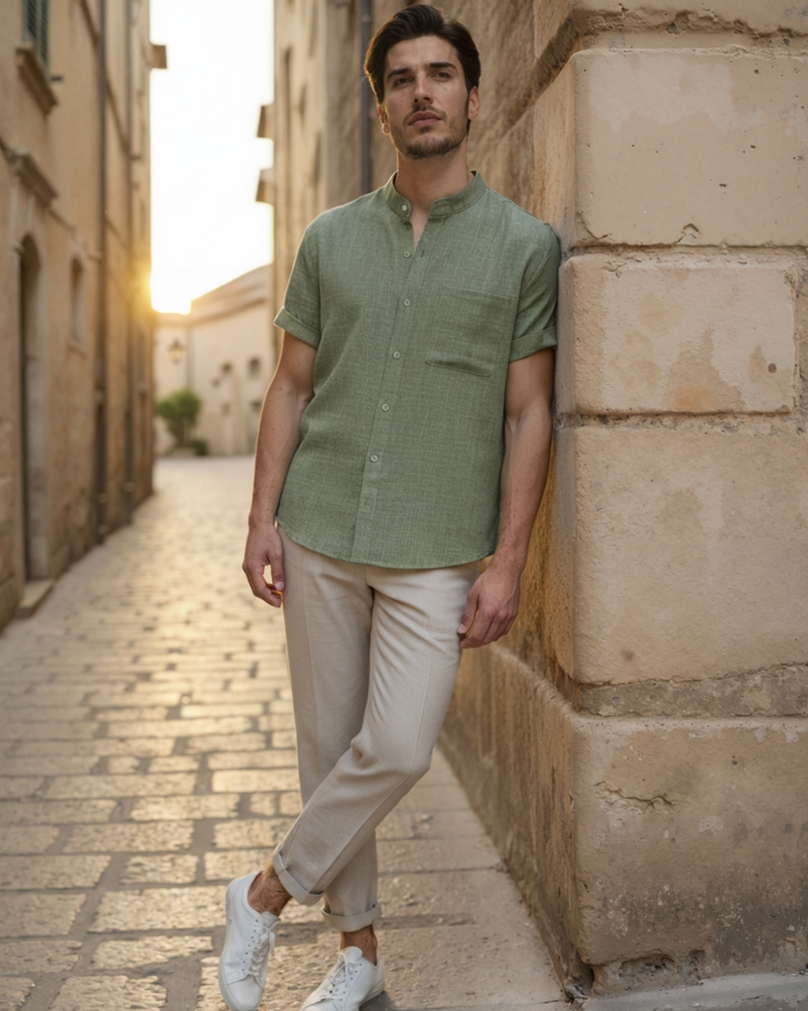 Mooson - 100% Linen Short Sleeve