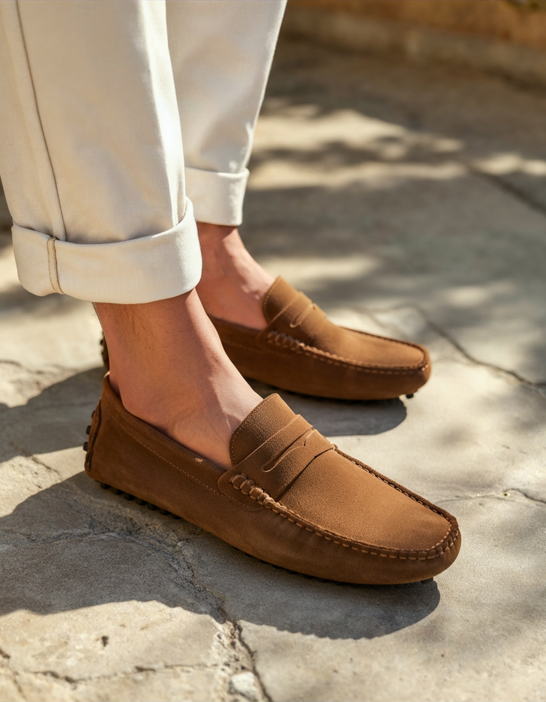 Gisborne Suede Driver Loafers