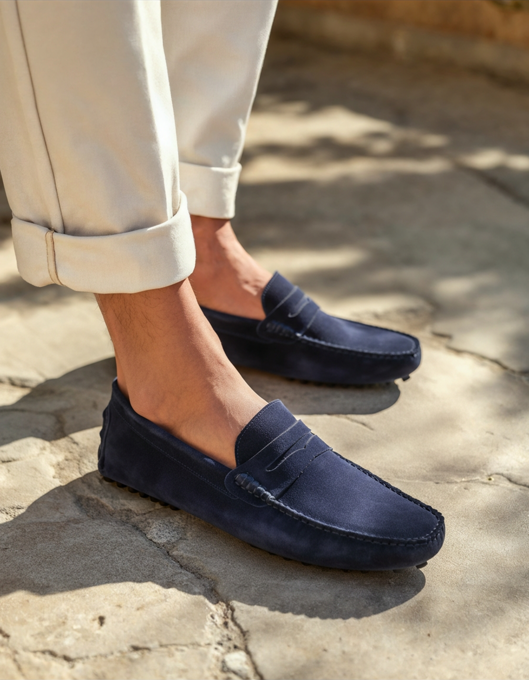 Gisborne Suede Driver Loafers