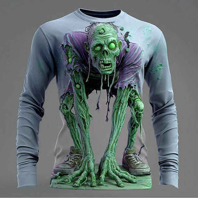 Men’s Zombie 3D T-Shirt – Horror Streetwear