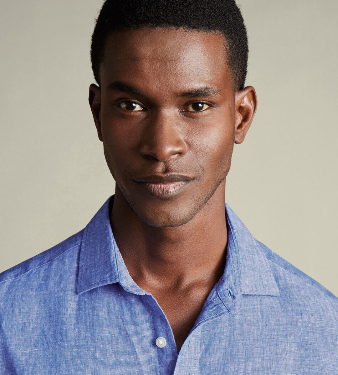 Nelson 100% Linen Shirt - Cobalt Blue