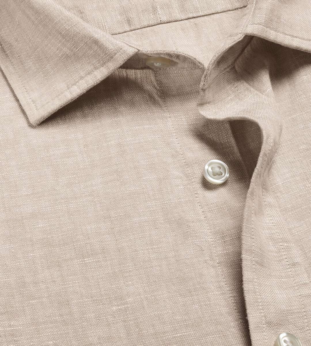 Nelson 100% Linen Shirt - Oatmeal