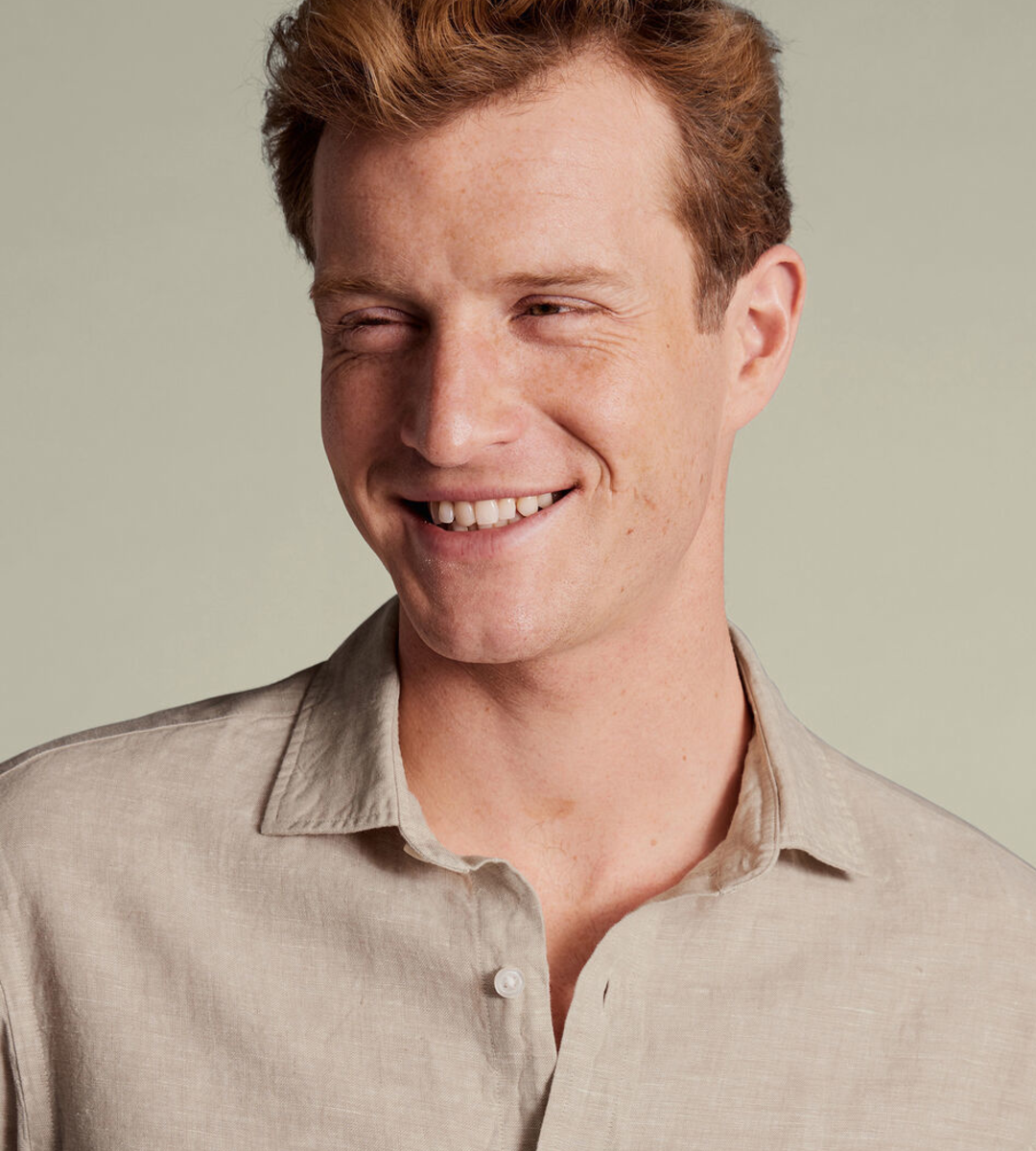 Nelson 100% Linen Shirt - Oatmeal