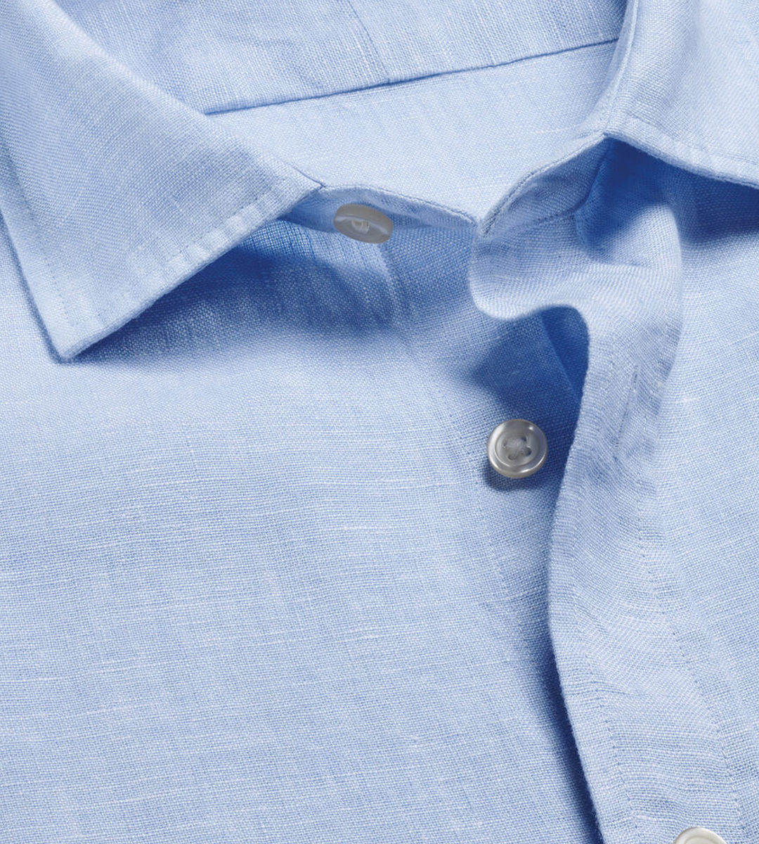 Nelson 100% Linen Shirt - Sky Blue