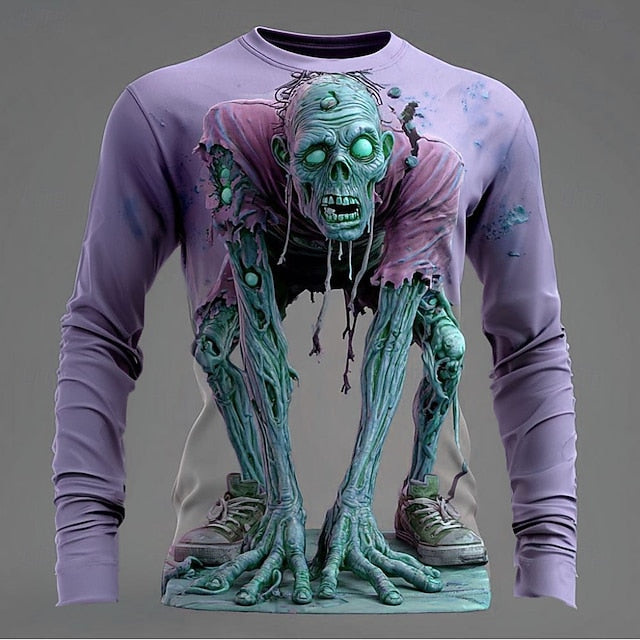 Men’s Zombie 3D T-Shirt – Horror Streetwear