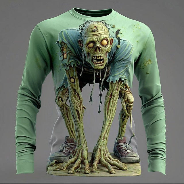 Men’s Zombie 3D T-Shirt – Horror Streetwear