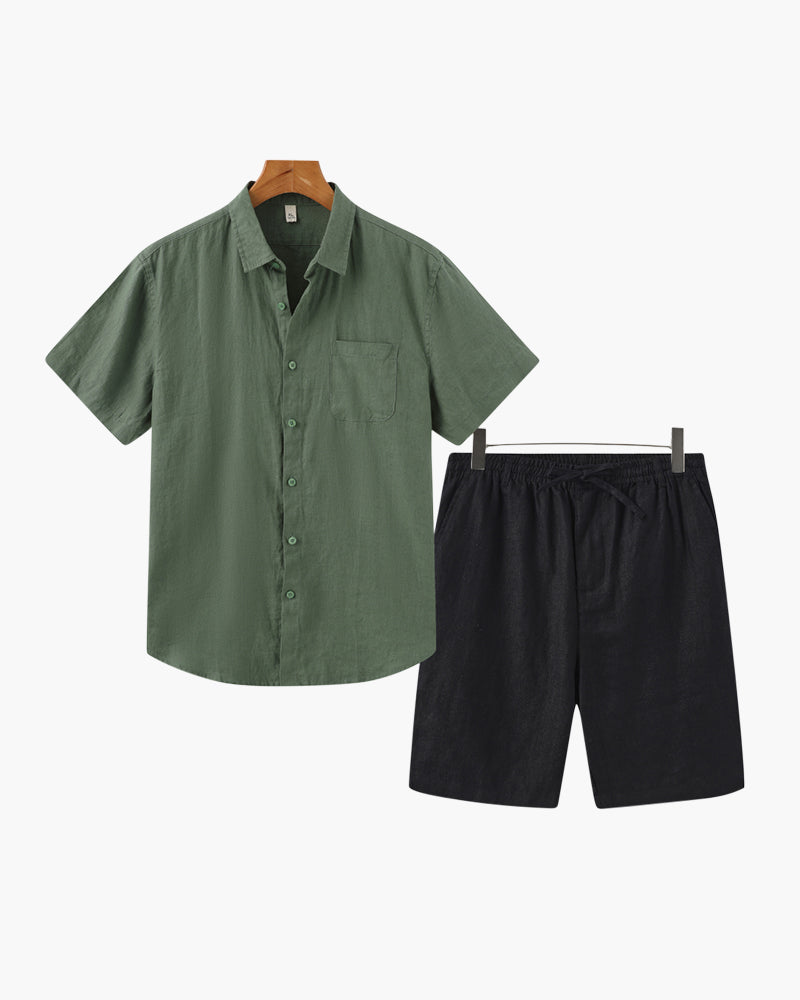 Mooson 100%  Linen Combo (Shorts)