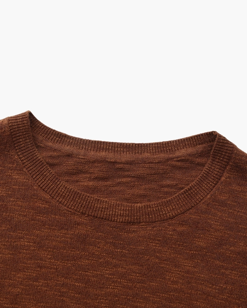 Linen Cotton Crewneck