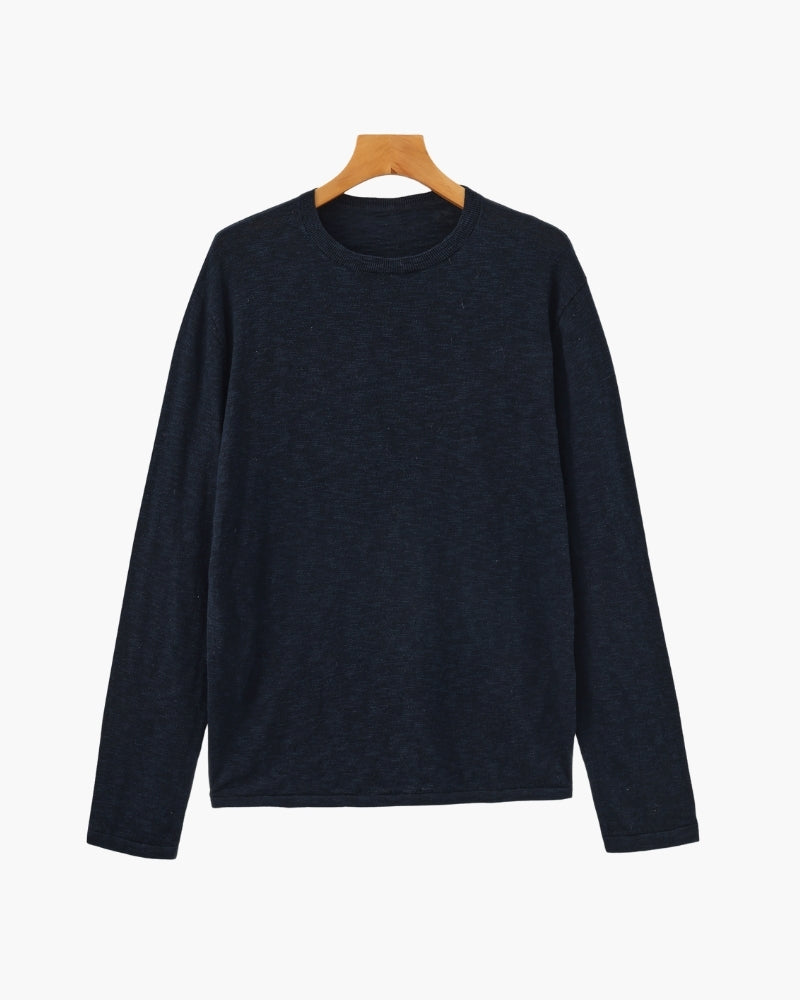 Linen Cotton Crewneck