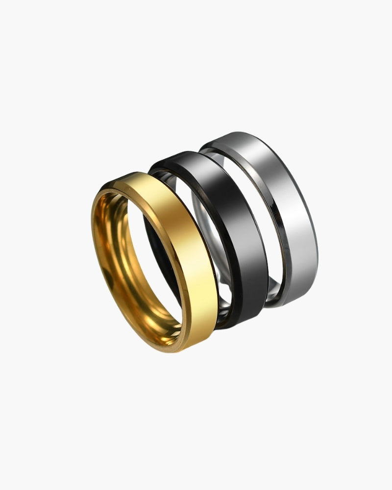 Marbella Trinity Steel Ring