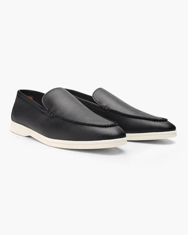 Mooson Cowhide Leather Loafers