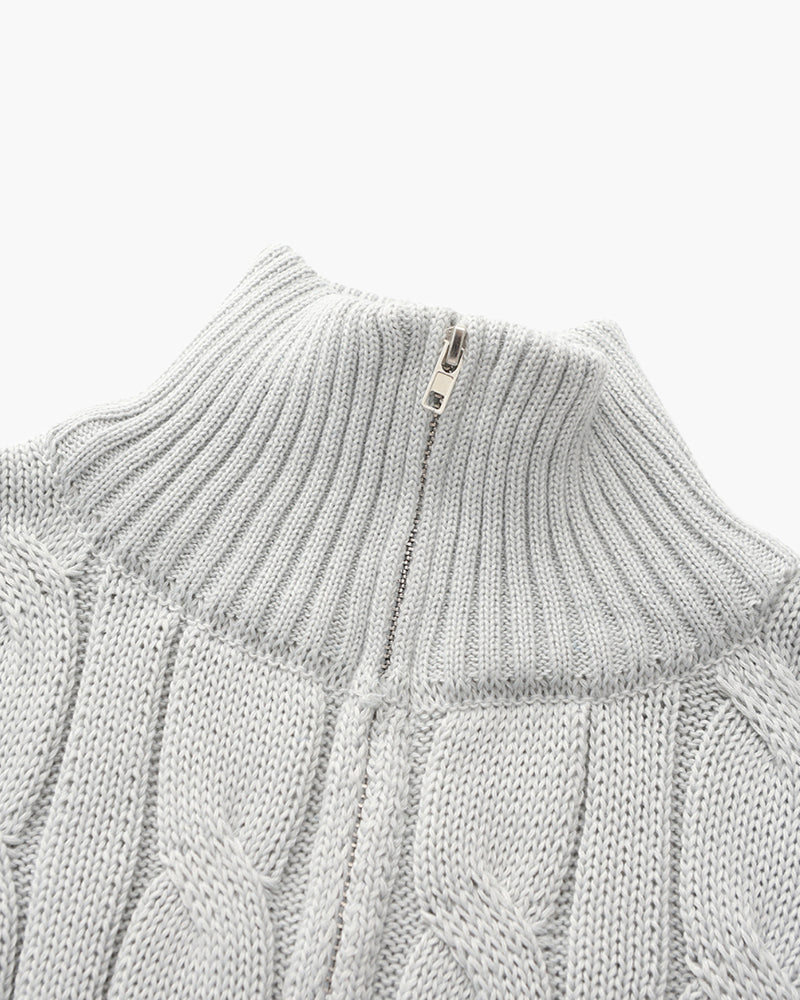 The Aspen Half Zip Sweater