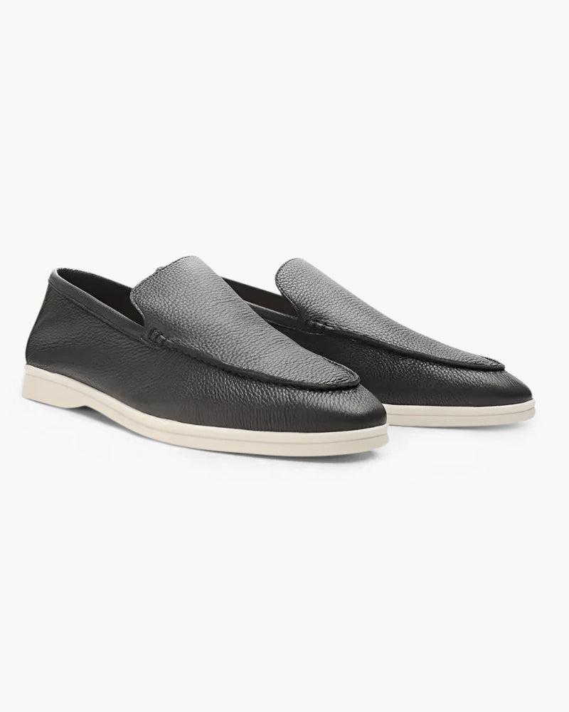 Mooson Cowhide Leather Loafers