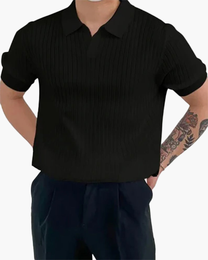 The Verona Ribbed Cotton Polo