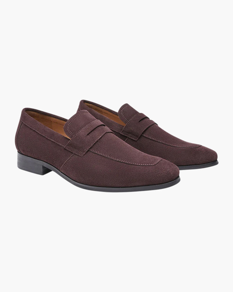 Mooson Suede Penny Loafers