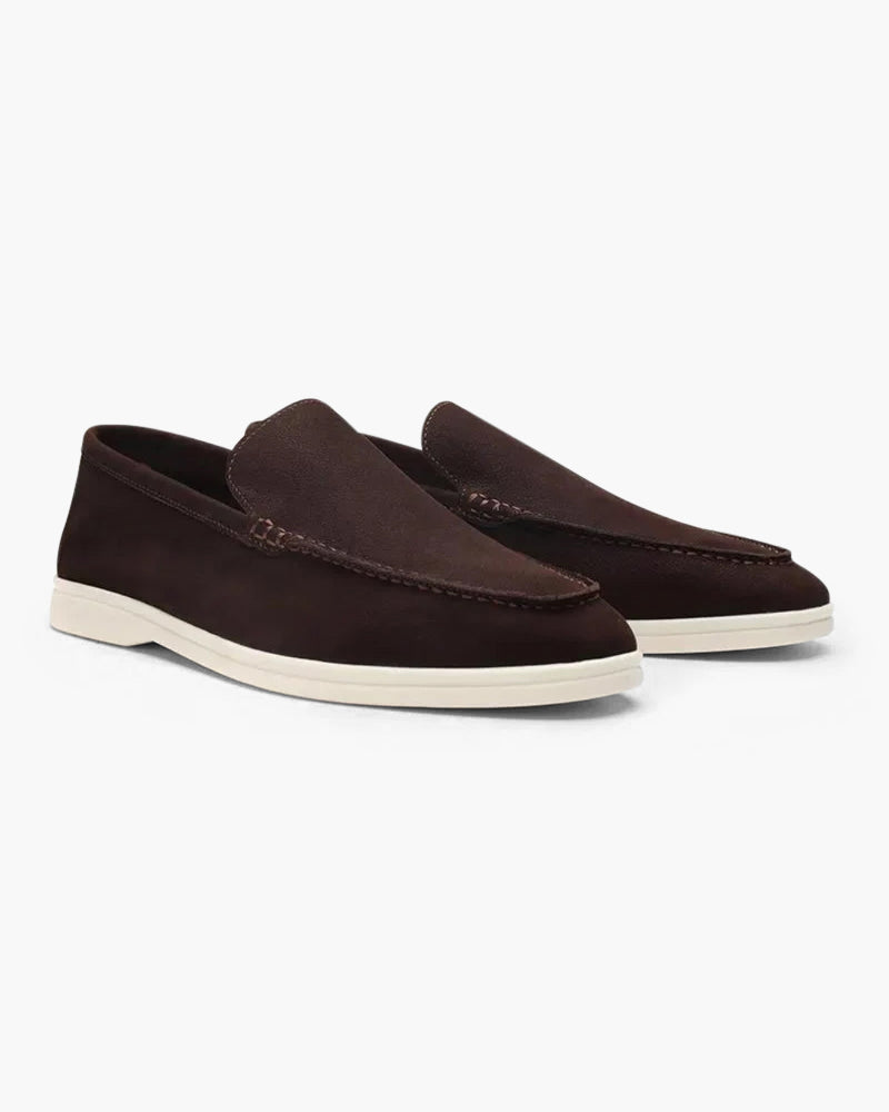 Mooson Cowhide Leather Loafers