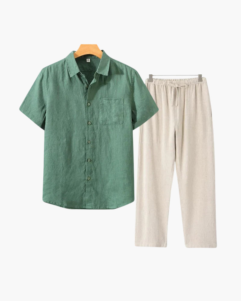 Mooson 100% Linen Combo (Shortsleeve)