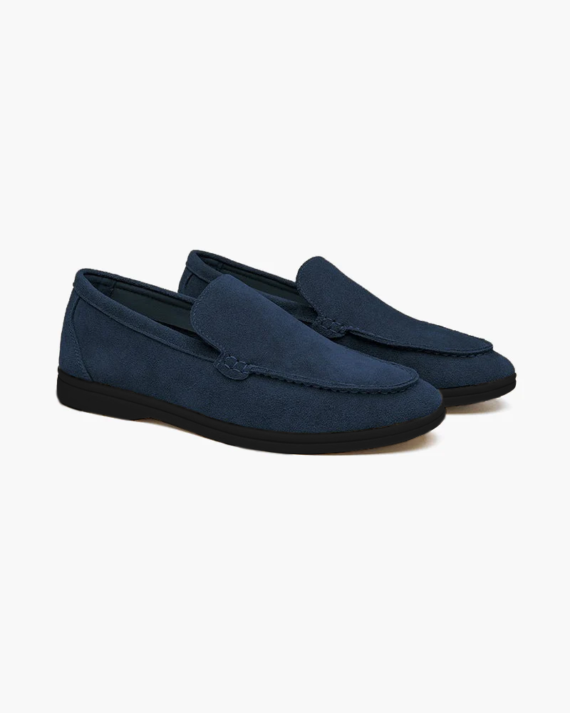 Taupō Premium Suede Loafers - Black Soles