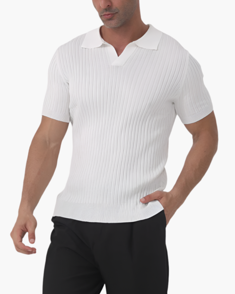 The Verona Ribbed Cotton Polo