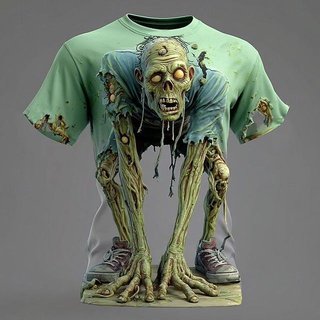 Men’s Zombie 3D T-Shirt – Horror Streetwear