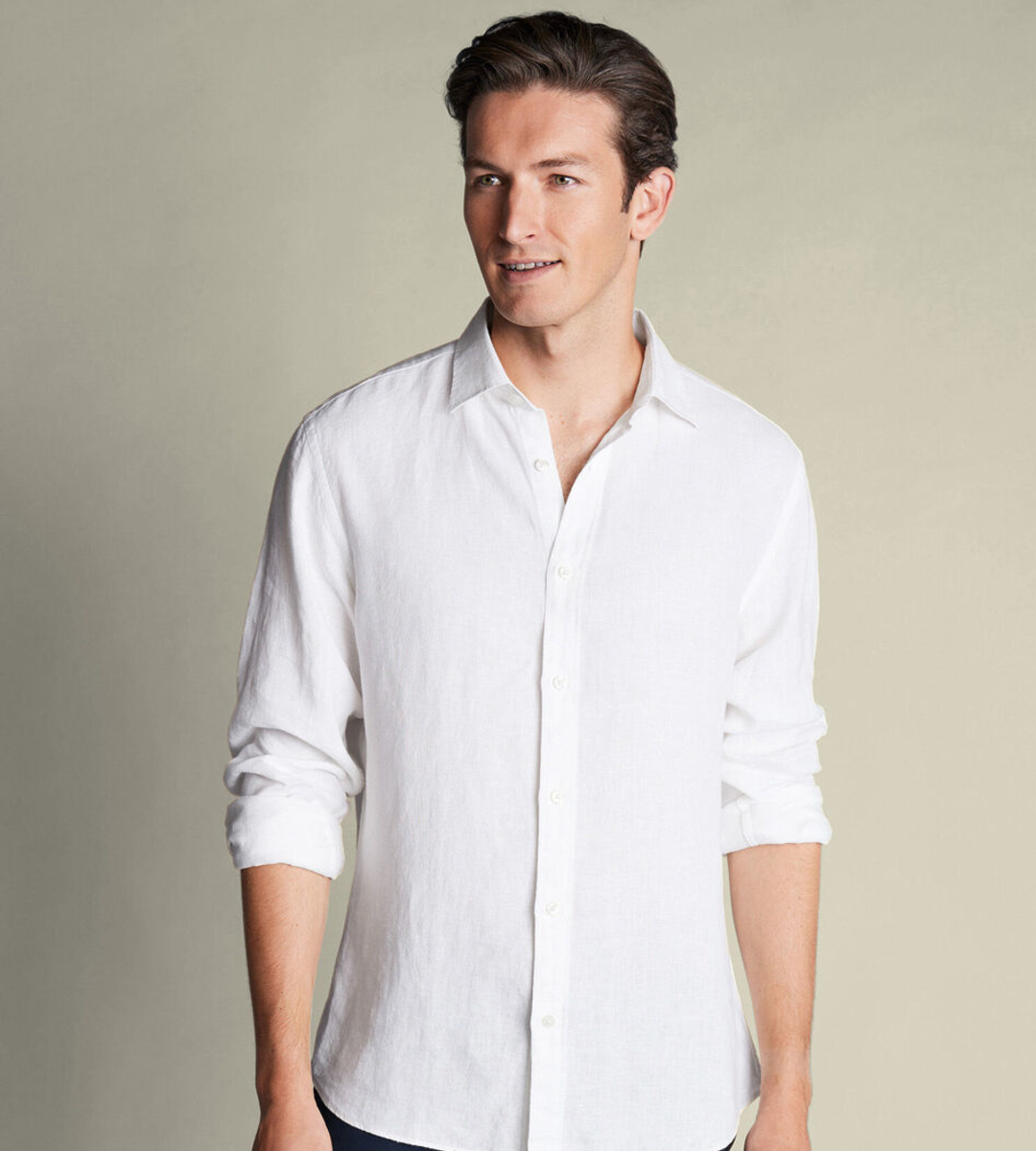 Nelson 100% Linen Shirt - White