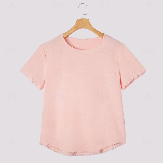 Men’s Cotton Linen Shirt – Long Sleeve, V-Neck, Casual Style