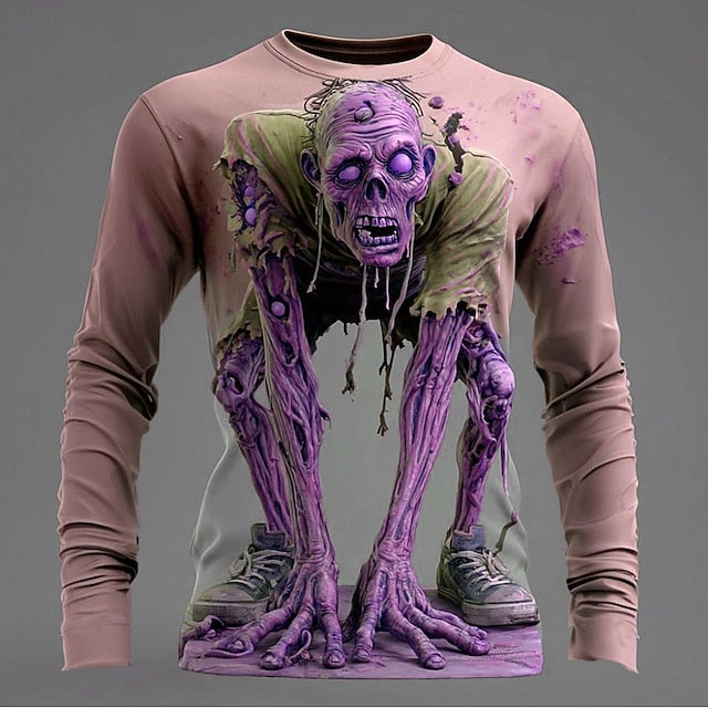 Men’s Zombie 3D T-Shirt – Horror Streetwear