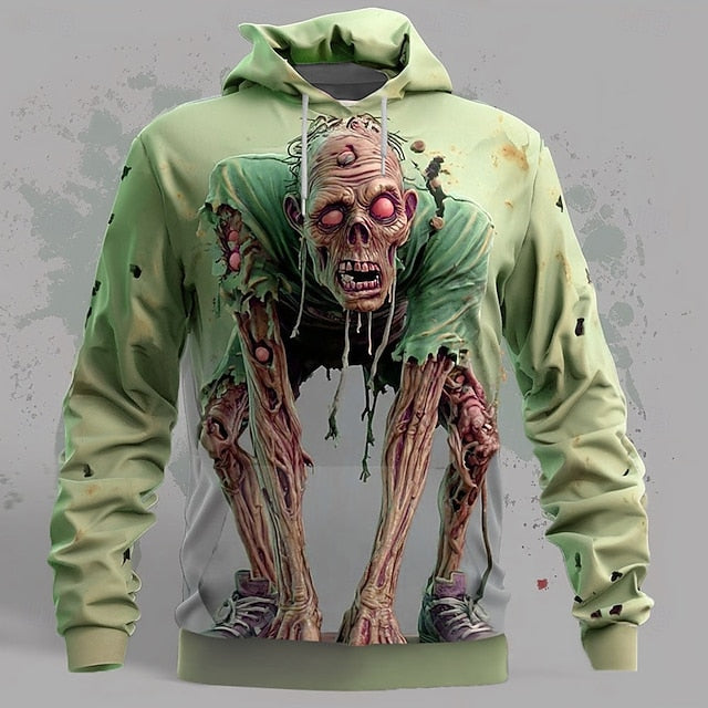 Men’s Zombie 3D T-Shirt – Horror Streetwear