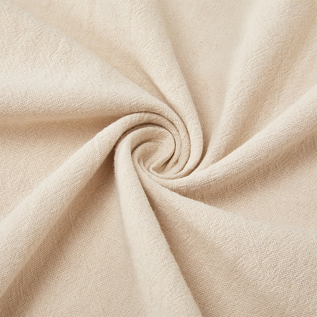 Men’s Casual V-Neck Linen Look Tee – Summer Essential