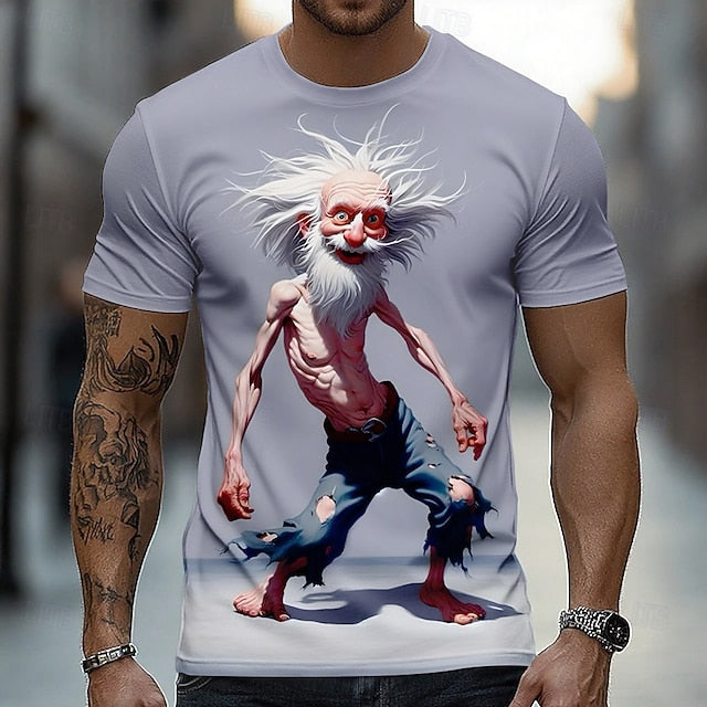 Men’s 3D Character T-Shirt – Summer Edition