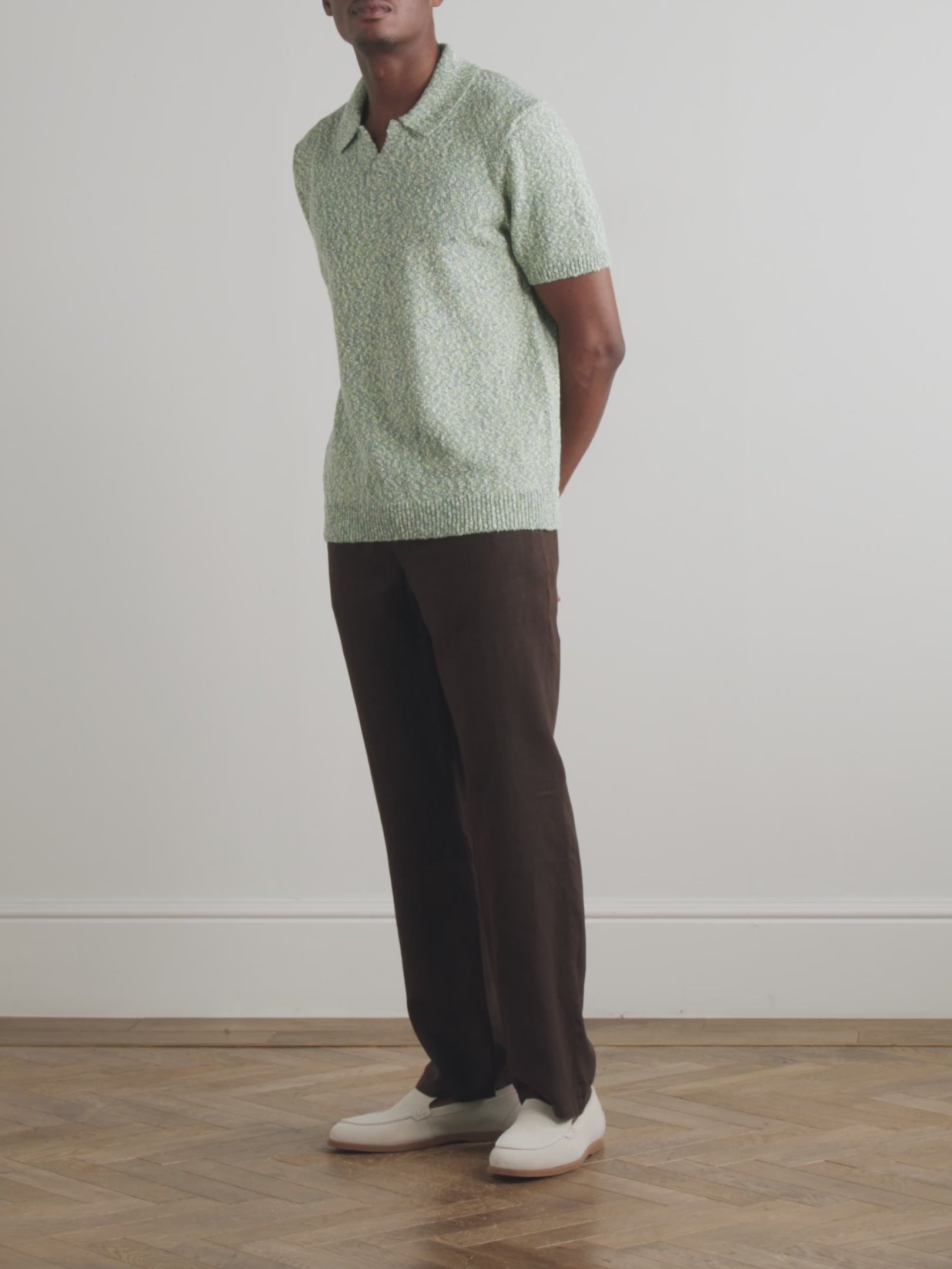 Auckland Linen Trouser- Light Brown