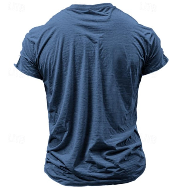 Men’s Graphic T-Shirt – Old Man with a Jeep Design