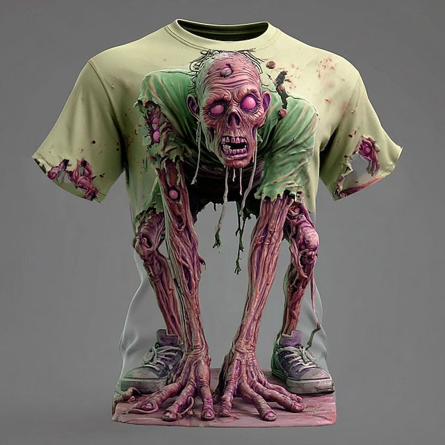 Men’s Zombie 3D T-Shirt – Horror Streetwear