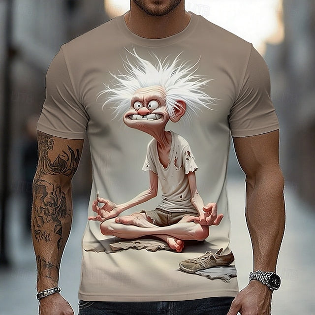 Men’s 3D Character T-Shirt – Summer Edition