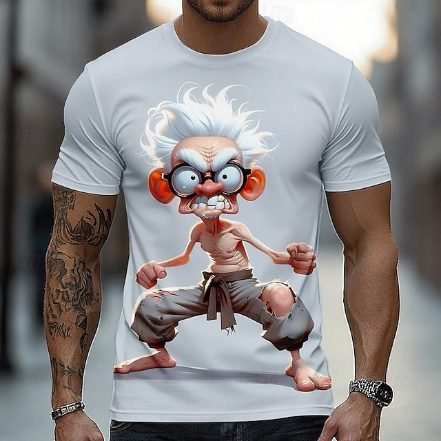 Men’s 3D Character T-Shirt – Summer Edition