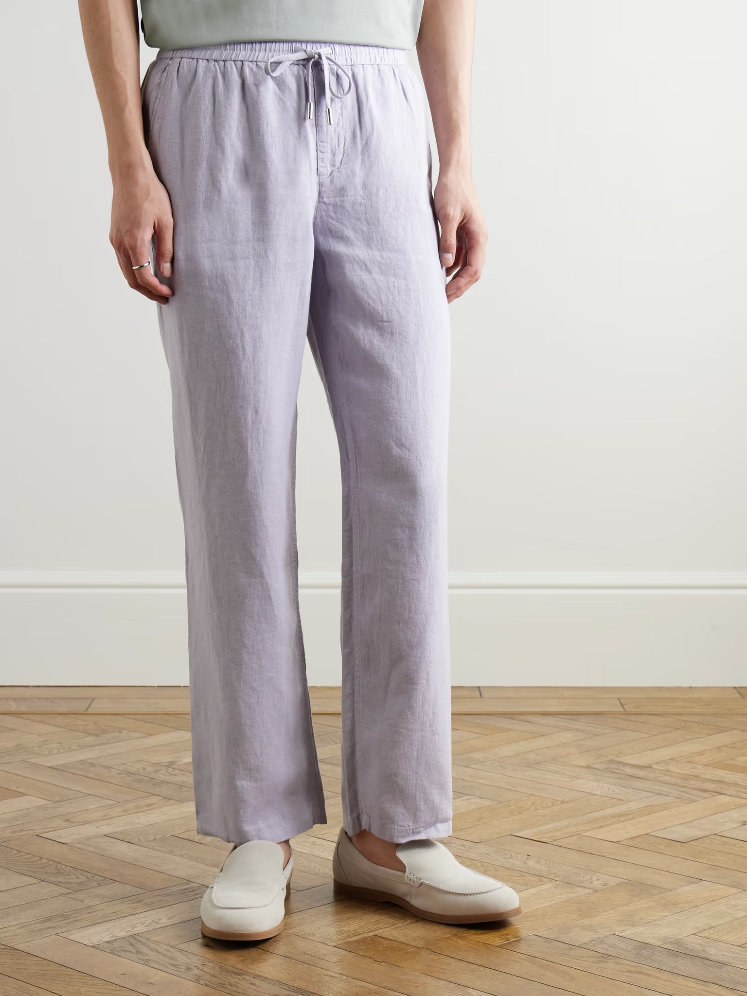 Auckland Linen Trouser- Purple
