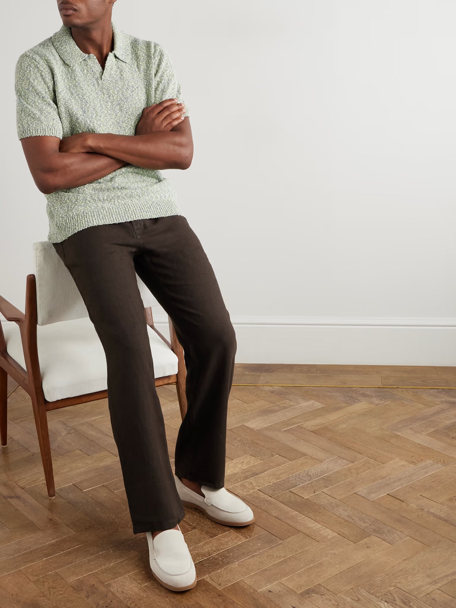 Auckland Linen Trouser- Light Brown