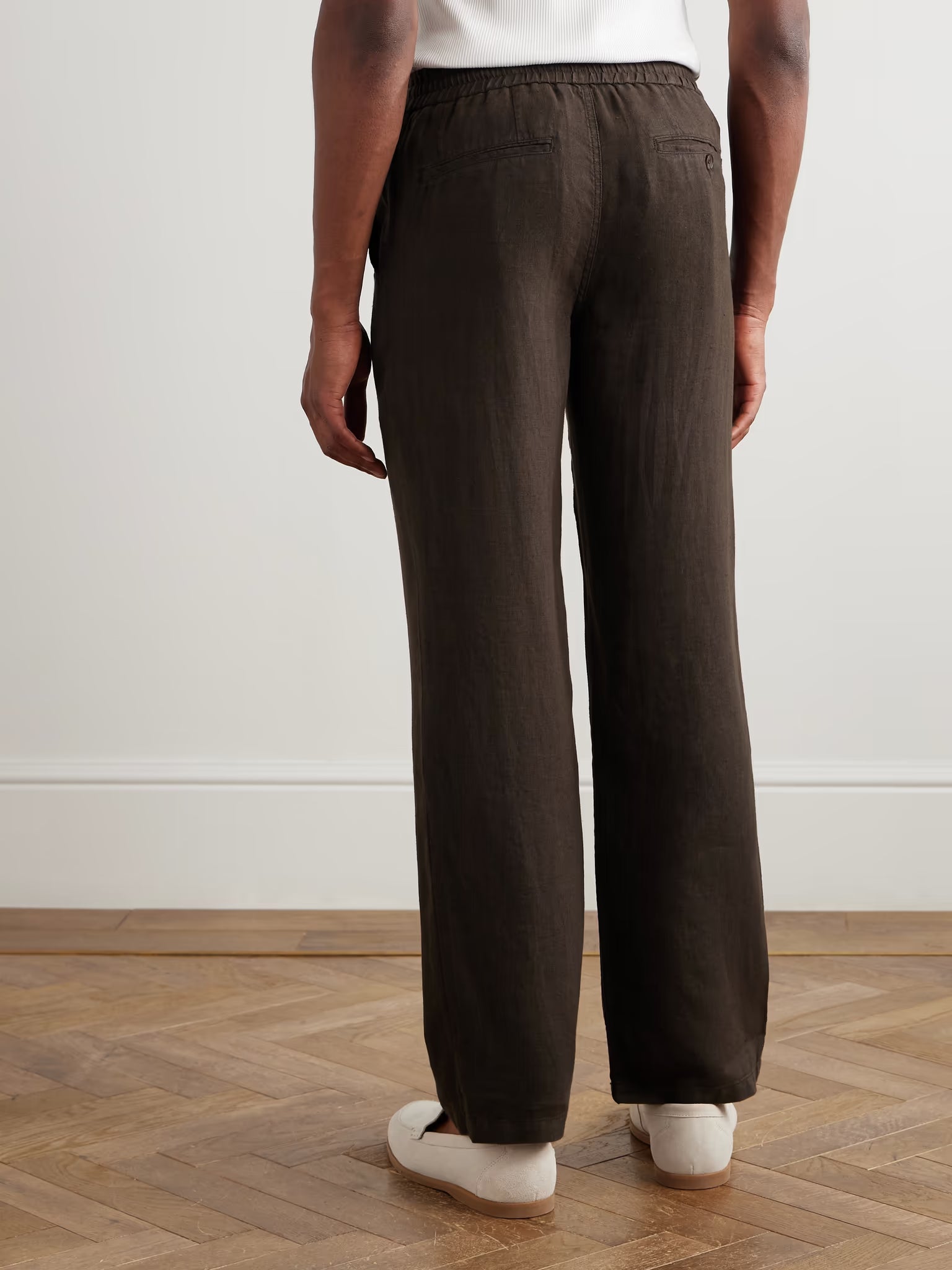 Auckland Linen Trouser- Light Brown